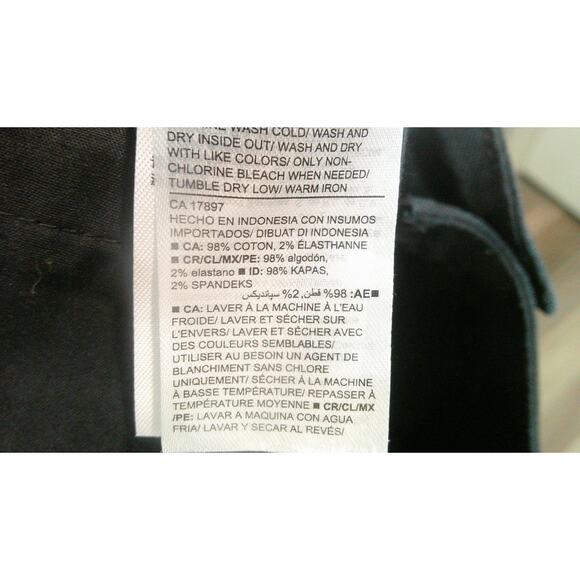 Old Navy Women's 14 Black Wide Leg Pants Cotton Spandex - Picture 8 of 9